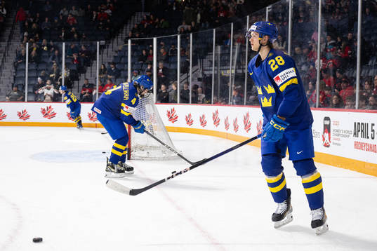 Axel Sandin-Pellikka and Simon Robertsson of Sweden