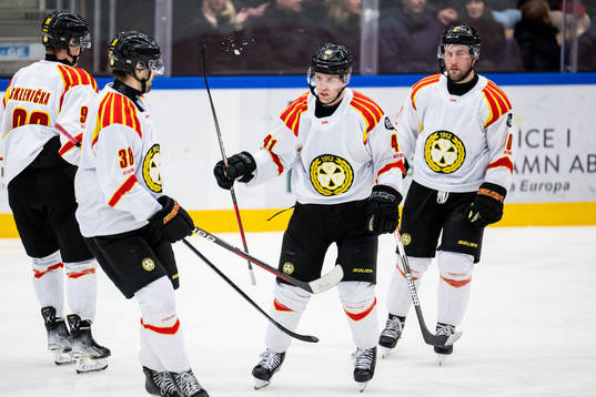 Brynäs Greg Scott jublar