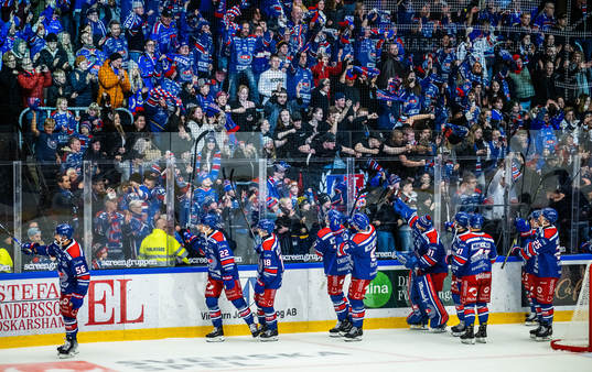 Oskarshamns spelare jublar