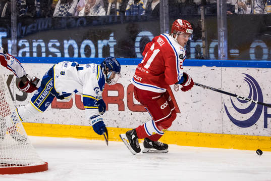 Timrås Axel Rindell och Leksands Oskar Lang