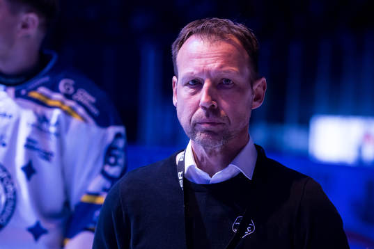Leksands VD Andreas Hedbom innan ishockeymatchen i SHL