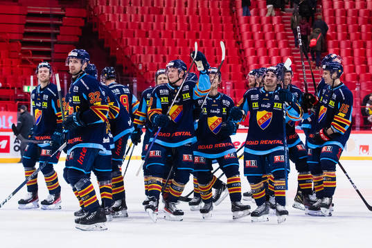 Djurgårdens spelare jublar
