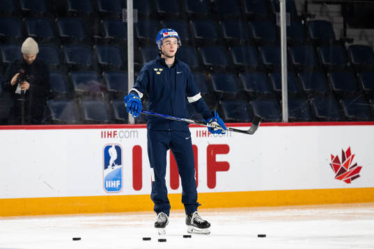 Isak Rosén of Sweden at a practice session