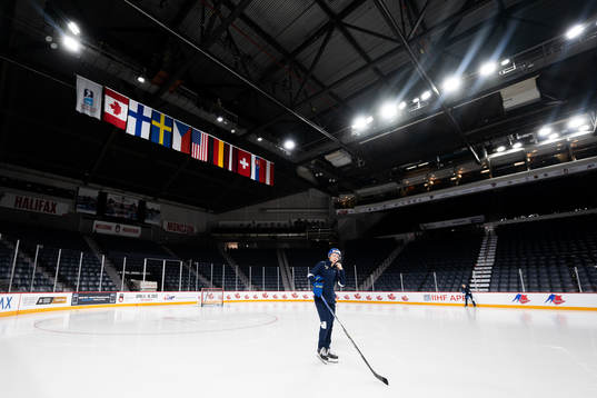 Isak Rosén of Sweden at a practice session