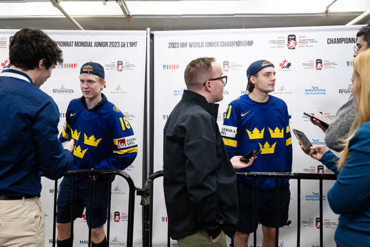 Filip Bystedt and Leo Carlsson of Sweden