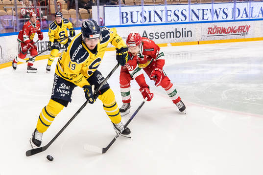 Södertäljes Lucas Carlsson och Moras Kalle Miketinac