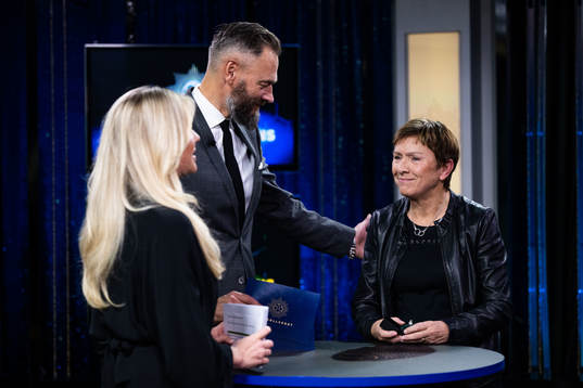 Fotbollskanalens Olof Lundh och Anette Börjesson