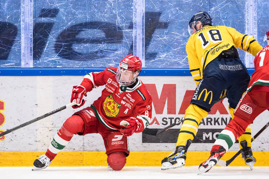 Moras Robin Johansson och Södertäljes Linus Videll