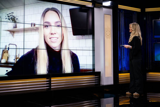 Programledare Linn Nordström och Elin Rubensson