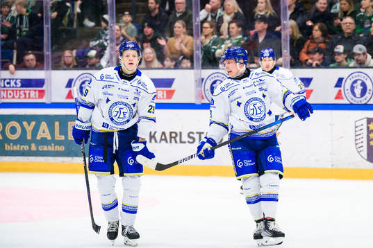 Leksands Emil Heineman och Patrik Zackrisson deppar