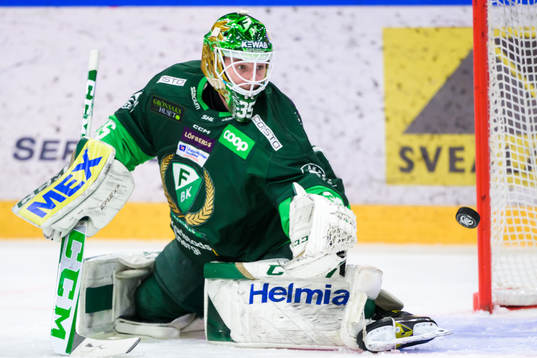 Färjestads målvakt Dennis Hildeby