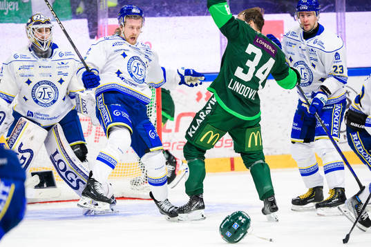 Leksands Anton Lindholm och Färjestads Michael Lindqvist