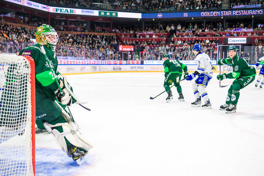 Färjestads målvakt Dennis Hildeby