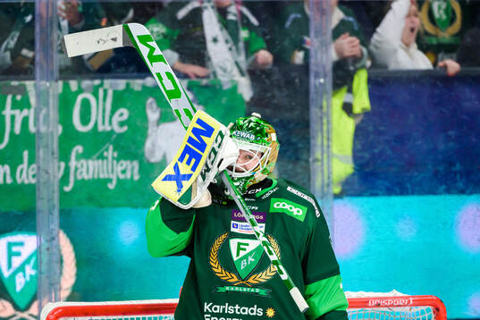 Färjestads målvakt Dennis Hildeby