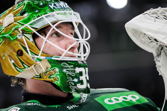 Färjestads målvakt Dennis Hildeby