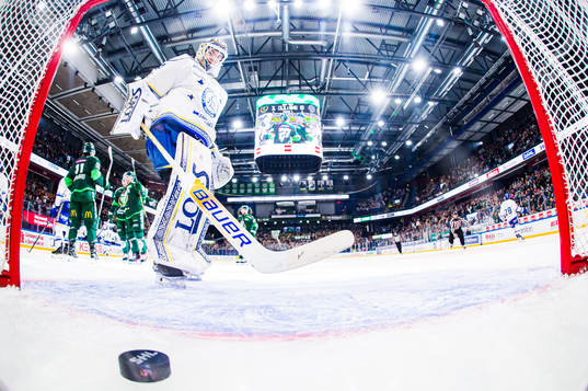Leksands målvakt Kasimir Kaskisuo deppar