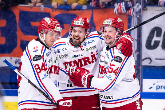 Timrås Sebastian Hartmann, Anton Lander och Jonathan