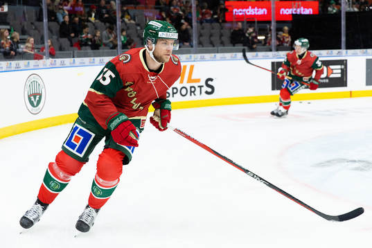 Frölundas Christian Folin med en specialdesignad tröja