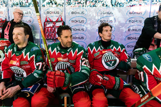 Frölundas Patrik Carlsson, Joel Lundqvist och Loui Eriksson