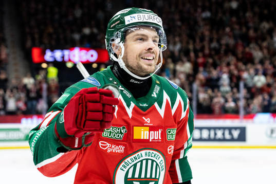 Frölundas Mats Rosseli Olsen jublar