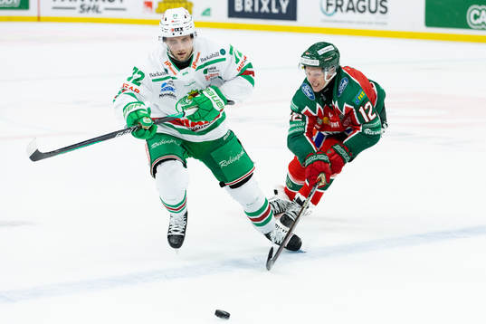 Rögles Daniel Zaar och Frölundas Max Friberg
