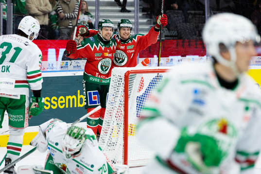 Frölundas Mats Rosseli Olsen jublar