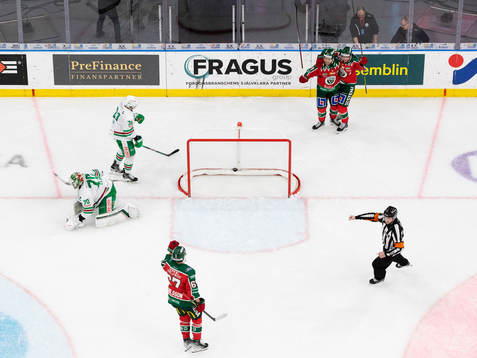 Frölundas Mats Rosseli Olsen jublar