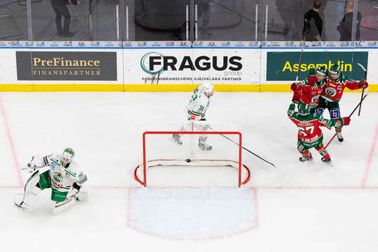 Frölundas Mats Rosseli Olsen jublar