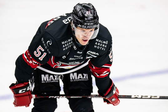 Malmö Redhawks Emil Sylvegård deppar