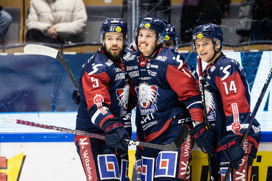 Linköpings Henrik Törnqvist jublar