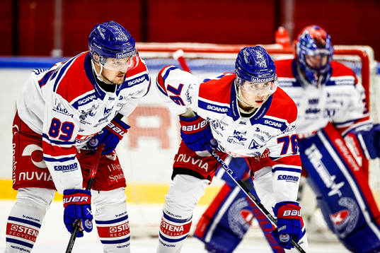 Oskarshamns Patrik Karlkvist och Oskarshamns Emil Lilleberg