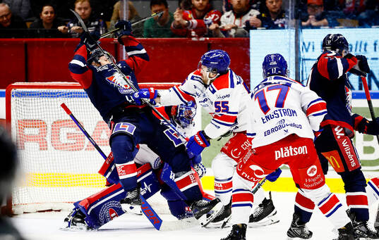 Oskarshamns David Quenneville och Linköpings Vilmos Gallo