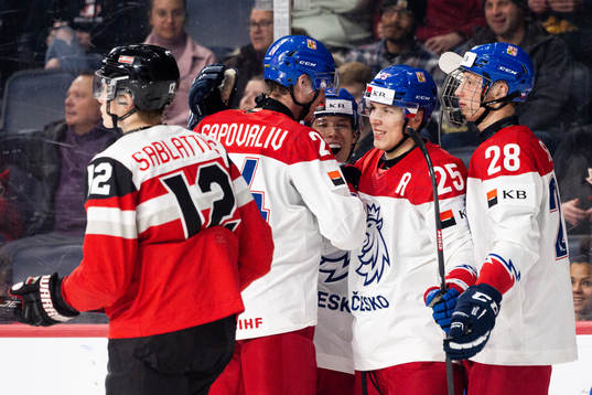 Jiri Kulich of Czech Republic celebrates the 0-8 goal
