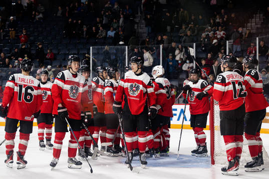Players of Austria look dejected