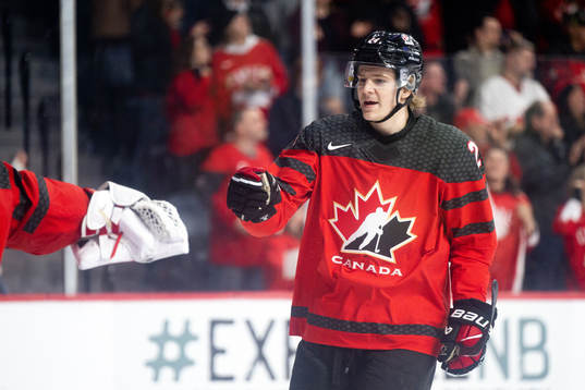 Ethan Del Mastro of Canada celebrates