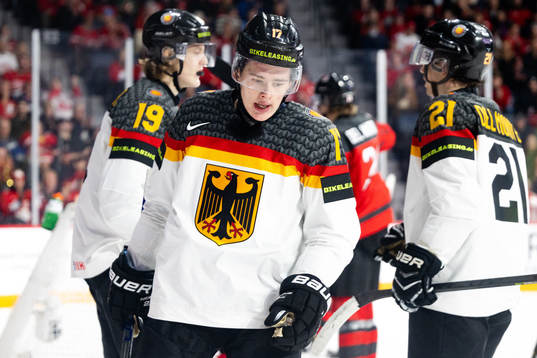 Luca Hauf of Germany looks dejected