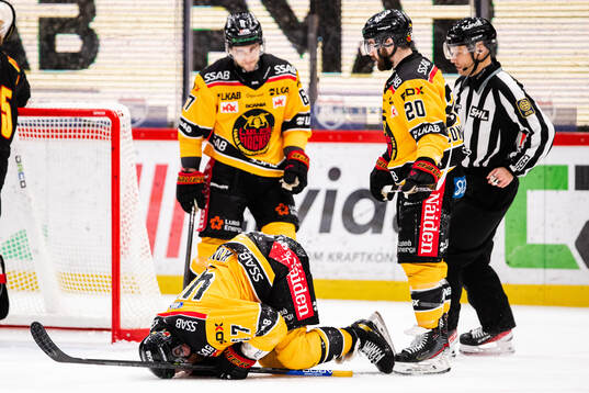 Luleås Leo Komarov har ont
