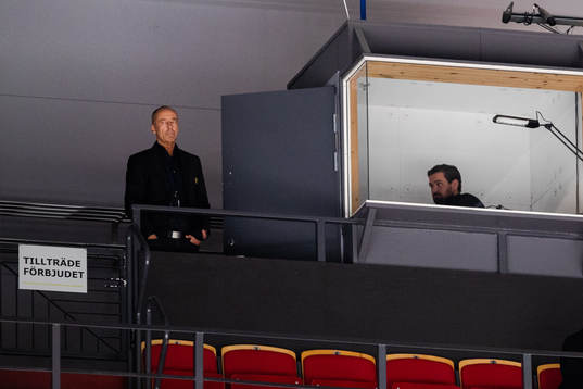 Brynäs klubbdirektör Håkan Svedman och sportchef Johan