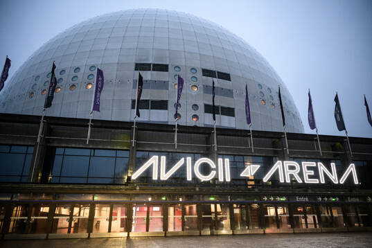 Vy av Avicii Arena