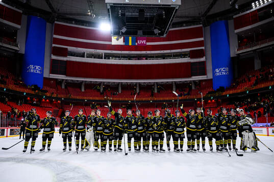 AIKs spelare jublar