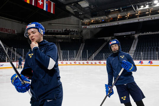 Isak Rosén and Axel Sandin-Pellikka of Sweden