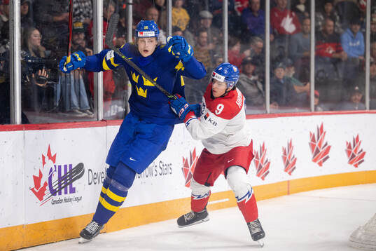 Milton Oscarson of Sweden and Tomas Hamara of Czech Republic