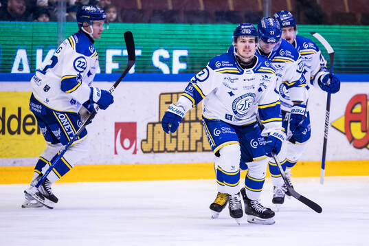 Leksands Marcus Karlberg jubel