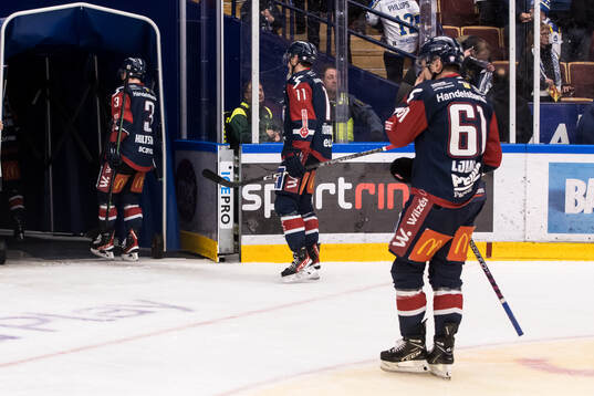 Linköpings Linus Hultström och Henrik Törnqvist  deppar