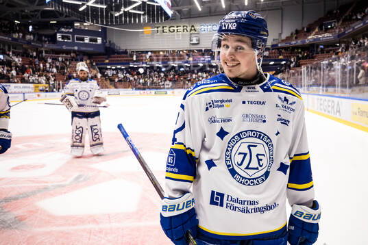 Leksands Marcus Karlberg jublar