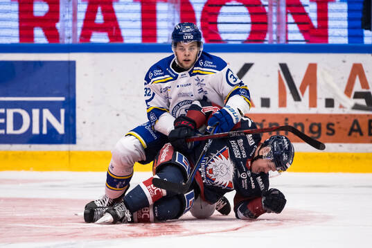 Leksands Jesper Kandergård och Linköpings Petrus Palmu