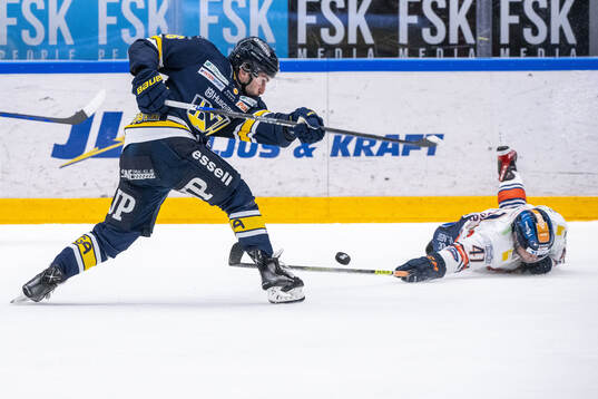 HV71s Joseph Laleggia och Växjös Ludvig Nilsson