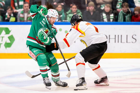 Rögles Riley Sheen och Brynäs Theo Lindstein