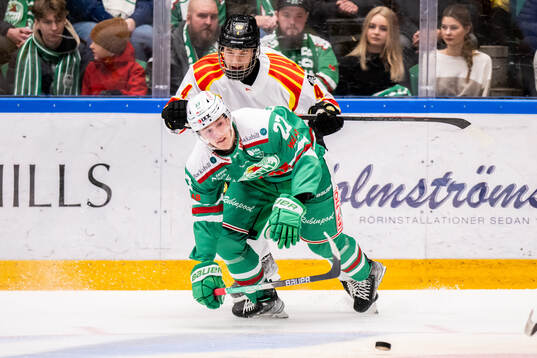 Brynäs Theo Lindstein och Rögles Linus Sjödin
