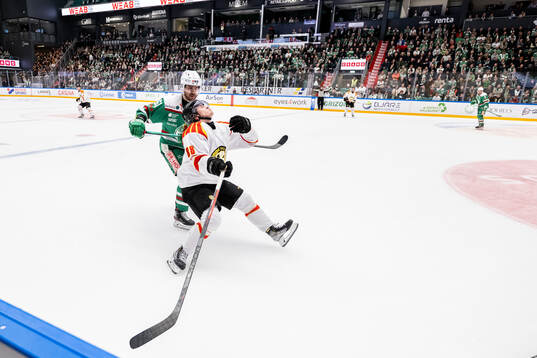 Rögles Ludvig Larsson och Brynäs Dmytro Timashov